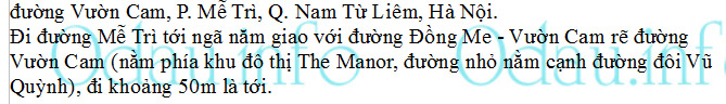 Địa chỉ Công an phường Mễ Trì