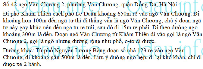 Địa chỉ ubnd phường Văn Chương