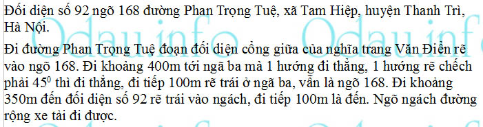 Địa chỉ ubnd xã Tam Hiệp