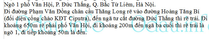 Địa chỉ Viện Công nghệ - Tổng cục Công Nghiệp Quốc Phòng - phường Đức Thắng