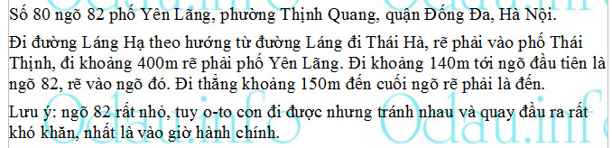 odau.info: Địa chỉ Bệnh viện Nội tiết Trung ương cơ sở Thái Thịnh - P. Thịnh Quang