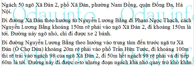 odau.info: Địa chỉ Chùa Xã Đàn - P. Nam Đồng