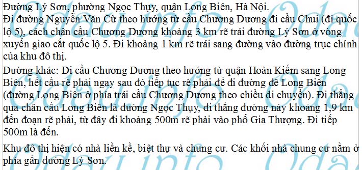 odau.info: Địa chỉ Khu đô thị Khai Sơn Hill Long Biên – phường Ngọc Thụy