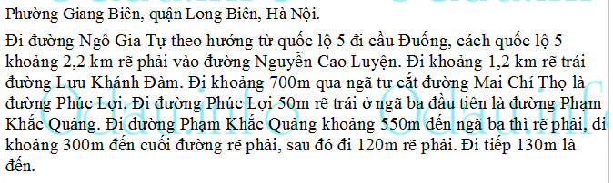 odau.info: Địa chỉ trường cấp 2 Giang Biên - P. Giang Biên