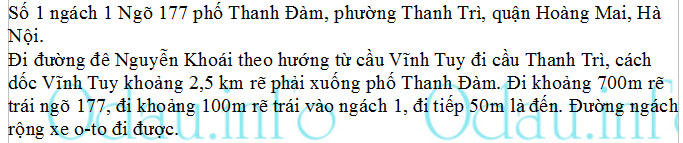 odau.info: Địa chỉ trường cấp 2 Thanh Trì - P. Thanh Trì