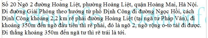 odau.info: Địa chỉ Trường mẫu giáo Hoàng Liệt - P. Hoàng Liệt