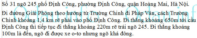 odau.info: Địa chỉ Trường mẫu giáo Định Công - P. Định Công