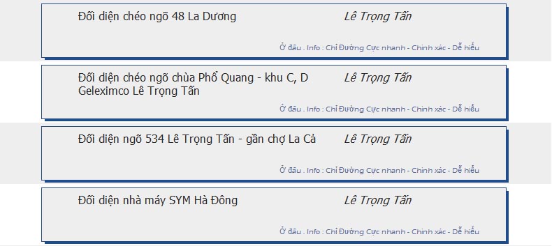 odau.info: lộ trình và tuyến phố đi qua của tuyến bus số E06 ở Hà Nội no02