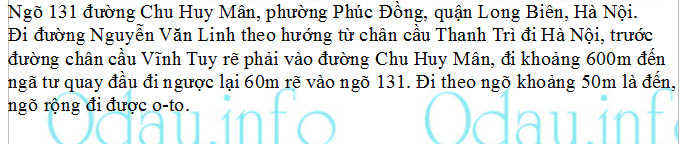 odau.info: Địa chỉ trường cấp 1 Phúc Đồng - P. Phúc Đồng