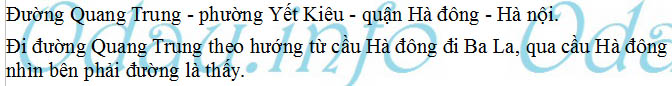 Địa chỉ ubnd phường Yết Kiêu