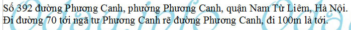 Địa chỉ Trường cấp 2 Phương Canh - phường Phương Canh