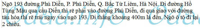 Địa chỉ Trường mẫu giáo Phú Diễn A - phường Phú Diễn