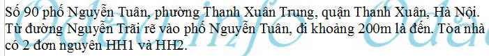 odau.info: Địa chỉ tòa nhà chung cư 90 Nguyễn Tuân - P. Thanh Xuân Trung