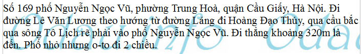 odau.info: Địa chỉ tòa nhà chung cư 169 Nguyễn Ngọc Vũ - P. Trung Hòa