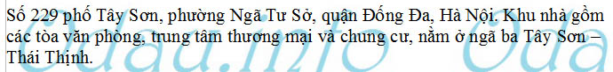 odau.info: Địa chỉ tổ hợp nhà chung cư và TTTM Mipec Tây Sơn - P. Ngã Tư Sở