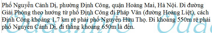 odau.info: Địa chỉ tòa nhà chung cư 26A Đại Kim - P. Định Công