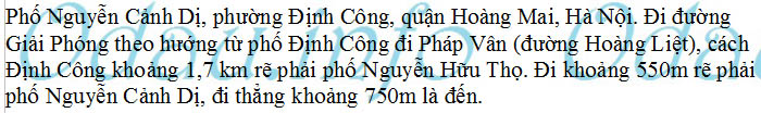 odau.info: Địa chỉ tòa nhà chung cư A5 Đại Kim - P. Định Công
