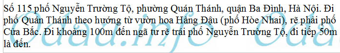 odau.info: Địa chỉ trường cấp 1 Việt Nam - Cu Ba - P. Quán Thánh