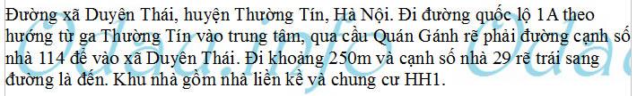 odau.info: Địa chỉ Khu nhà ở và văn phòng làm việc Hacomland – xã Duyên Thái