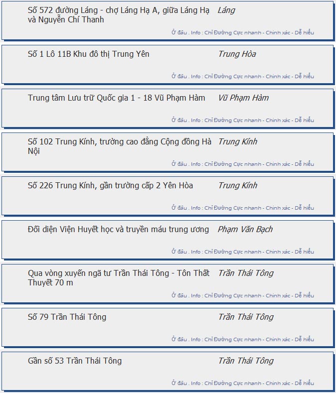 odau.info: lộ trình và tuyến phố đi qua của tuyến bus số 51 ở Hà Nội no04