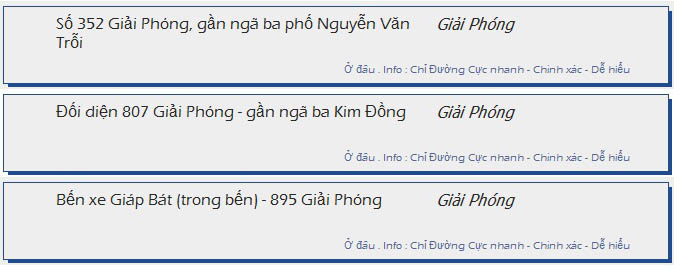 odau.info: lộ trình và tuyến phố đi qua của tuyến bus số 25 ở Hà Nội no06