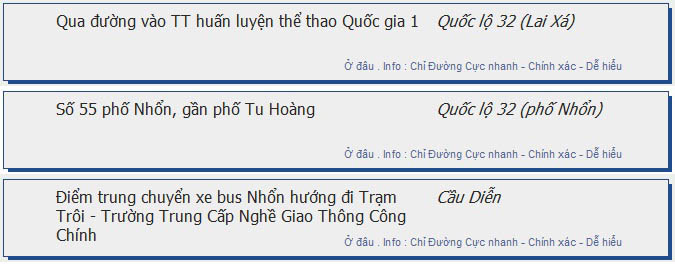 odau.info: lộ trình và tuyến phố đi qua của tuyến bus số 117 ở Hà Nội no12