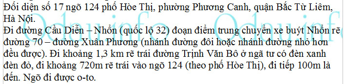 odau.info: Địa chỉ Trường mẫu giáo Phương Canh 2 - P. Phương Canh