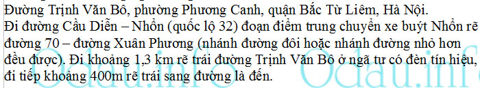 odau.info: Địa chỉ Trường đại học Công nghệ Đông Á - P. Phương Canh