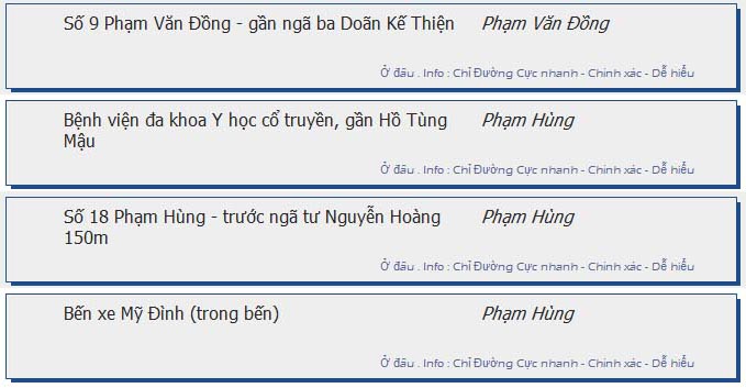 odau.info: lộ trình và tuyến phố đi qua của tuyến bus số 53 B ở Hà Nội no08