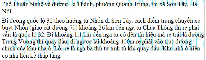 odau.info: Địa chỉ Khu nhà liền kề Thuần Nghệ – phường Quang Trung