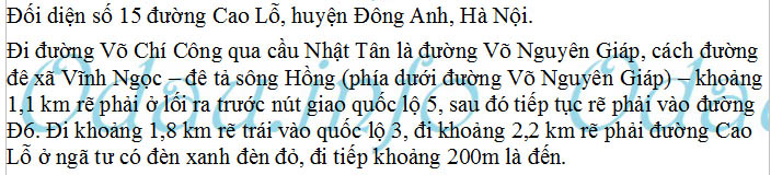 odau.info: Địa chỉ Ban Chỉ huy Quân sự huyện Đông Anh