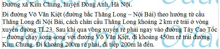 odau.info: Địa chỉ Trường mẫu giáo Bắc Thăng Long - xã Kim Chung