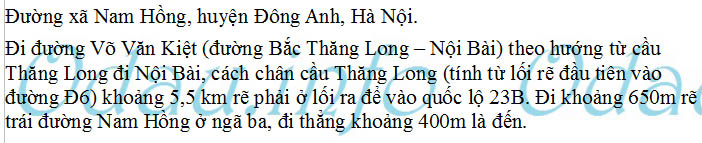 odau.info: Địa chỉ trường cấp 1 Nam Hồng - xã Nam Hồng