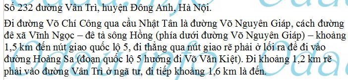 odau.info: Địa chỉ Công an xã Vân Nội