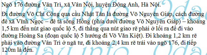 odau.info: Địa chỉ Trường mẫu giáo Vân Nội – cơ sở đường Vân Trì - xã Vân Nội