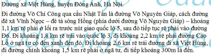 odau.info: Địa chỉ trường cấp 1 Việt Hùng - xã Việt Hùng