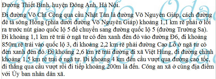 odau.info: Địa chỉ Công an xã Vân Hà