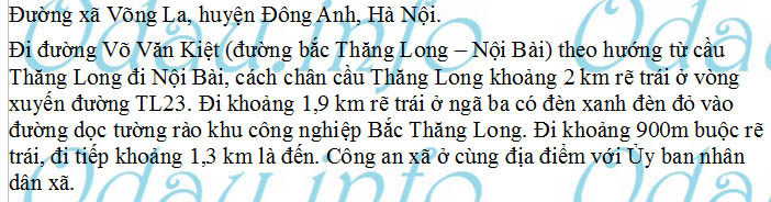 odau.info: Địa chỉ Công an xã Võng La