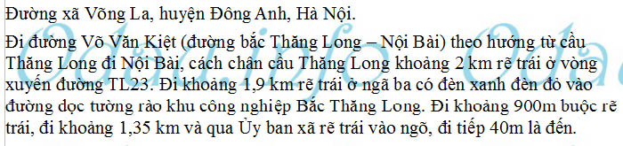 odau.info: Địa chỉ Trường mẫu giáo Võng La - xã Võng La