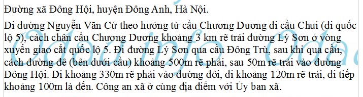 odau.info: Địa chỉ Công an xã Đông Hội