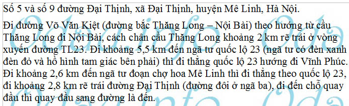 odau.info: Địa chỉ Công an huyện Mê Linh