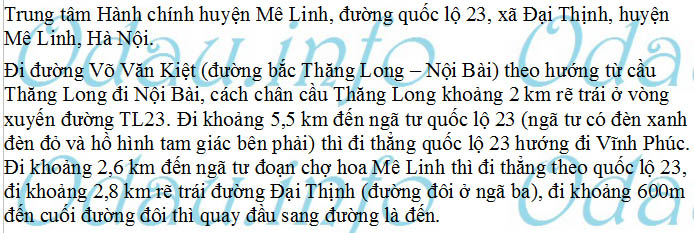 odau.info: Địa chỉ Trung tâm Bồi dưỡng Chính trị huyện Mê Linh