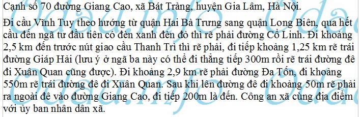 odau.info: Địa chỉ Công an xã Bát Tràng