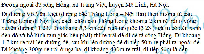 odau.info: Địa chỉ trường cấp 1 Tráng Việt B - xã Tráng Việt