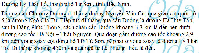 odau.info: Địa chỉ Ban Chỉ huy quân sự thành phố Từ Sơn - tỉnh Bắc Ninh