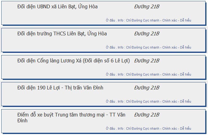 odau.info: lộ trình và tuyến phố đi qua của tuyến bus số 115 ở Hà Nội no14