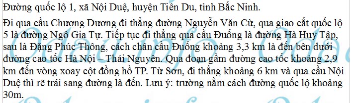 odau.info: trường cấp 1 Nội Duệ - xã Nội Duệ