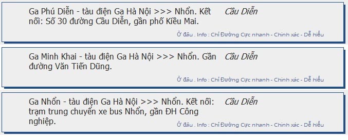 odau.info: lộ trình và tuyến phố đi qua của tàu điện ga hà nội nhổn ở Hà Nội no02