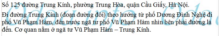 odau.info: Trung tâm Quy hoạch và điều tra Tài nguyên – Môi trường biển khu vực phía Bắc - phường Trung Hòa