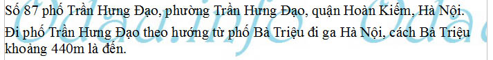 odau.info: Công an Hà Nội – cơ sở phố Trần Hưng Đạo